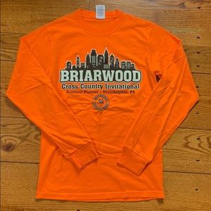 Neon orange long sleeve tshirt